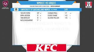 WynnumManly Womens 1st Grade v University of Queensland Womens 1st Grade [upl. by Vachell]