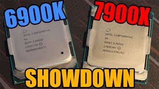 i9 7900x vs i7 6900k Showdown  SkylakeX vs BroadwellE [upl. by Suirtemid]