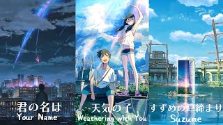 Relaxing Anime Piano OST Playlist for Studying and Work ft RADWIMPS amp Makoto Shinkai 🌈 [upl. by Langsdon101]