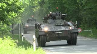 Bundeswehrkolonnen mit Leopard Puma Marder 4K  Tank Convoys German Army with Leopard and Puma 4K [upl. by Engelhart]