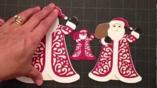 A Quilted Christmas Shape Card and Tips [upl. by Amikehs291]