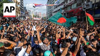 Mass uprising in Bangladesh that forced PM Hasina to resign and flee  AP Explains [upl. by Zullo638]