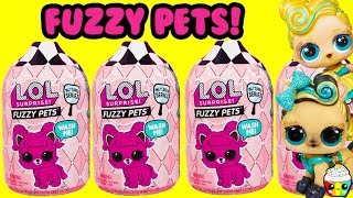 LOL Fuzzy Pets Lucky Luxe Pony Finds More LOL LILS Cupcake Kids Club [upl. by Reggy]