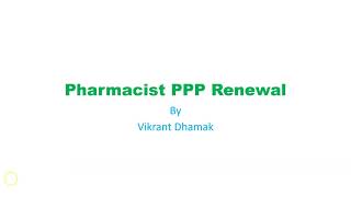 Online PPP Renewal of Pharmacist MSPC [upl. by Arinay]