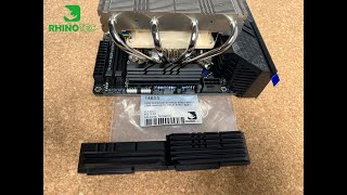 Asus B760I  B660I with smaller VRM Heatsink for Noctua NHL12 Ghost S1 Edition [upl. by Eelam103]