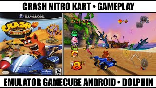 Crash Nitro Kart Gameplay GameCube  Best GameCube Games  Emulator GameCube Android [upl. by Aletta]