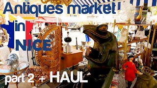 Antiques Market in Nice 🇫🇷 Part 2 amp Haul 🛒Come Shop with me [upl. by Cheyney21]