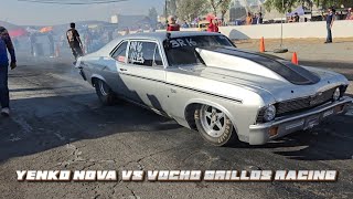 Yenko Nova vs VW Vocho Grillos Racing arrancones Autódromo Moisés Solana 2024 [upl. by Assilanna]