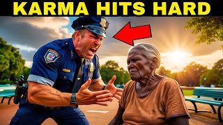 RACIST Police Officer PUNCHES Elderly BLACK Woman Sitting in the Park later he finds out [upl. by Ern594]