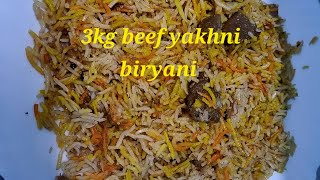 3kg beef yakhni biryanidawat special recipe 😋 food gharkakhanna [upl. by Jun13]