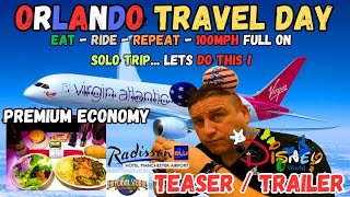 ORLANDO TRAVELDAY VLOG to DISNEYWORLD Solo Trip Teaser Trailer [upl. by Lindi428]