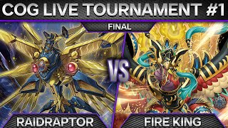 YuGiOh COG Tournament 1 Final  Raidraptor vs Fire King [upl. by Serilda622]