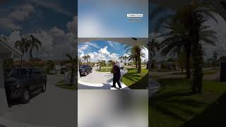 FedEx worker stops suspected porch pirate in Florida shorts [upl. by Alenson580]