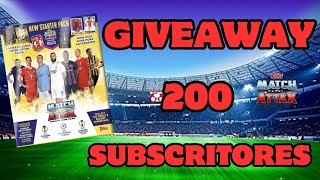 VÍDEO COMPLETO DO NOSSO GIVEAWAY ToppsStudios MatchAttax ⚽️ [upl. by Retsub512]