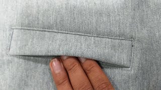 COMO COSER BOLSILLOTUTORIAL DE COSTURACOMO HACER BOLSILLO PARA PANTALONES CASACAS [upl. by Garik]