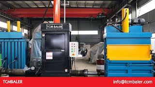 sinobaler wrap plastic textile baler [upl. by Etam]