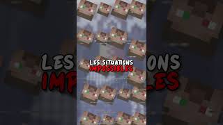 Les Situations IMPOSSIBLES sur Minecraft 25 shorts [upl. by Ardnauq385]