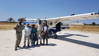 Flight from Maun to Oddballs Air Strip Okavango Delta  Botswana 192022 [upl. by Dej83]