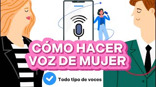 Cambiar voz de hombre a mujer👏Mejor modulador de voz mujer👏 [upl. by Netsud792]