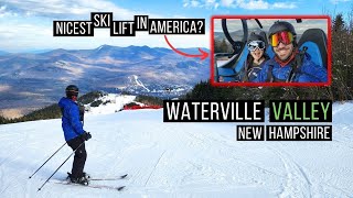 Skiing Waterville Valley NH Nicest ski lift in America  Indy Pass [upl. by Alda]