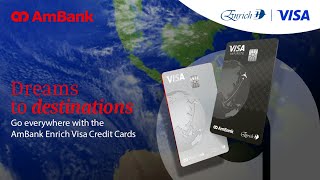 Get the AmBank Enrich Visa Credit Card [upl. by Drarehs35]