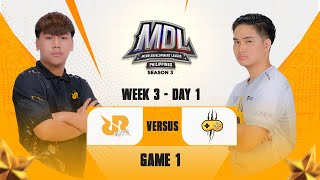 MDL PH S3 W3D1 S1G1 RRQ VS GLAD [upl. by Atig985]