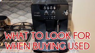 How to TEST and what to look for when BUYING Used Bean To Cup automatic coffee Machine [upl. by Gibson]