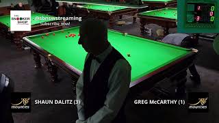 6 Bob Hawke Australian Open Snooker Shaun Dalitz vs Greg McCarthy [upl. by Grete]