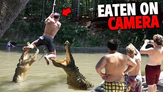 These 3 People Were EATEN ALIVE On Camera By Deadly Animals [upl. by Luckett]