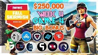 250000 🥊Big Bonus Fall Skirmish🥊 Week 4Game 4 Fortnite [upl. by Nyrat]