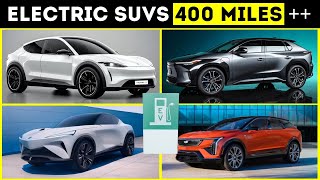 Top 10 Electric SUVs with the Longest Range in 2025  Over 400 Miles of Range [upl. by Lleda]