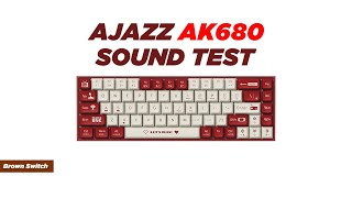 Ajazz AK680 Sound Test  ajazz keyboard [upl. by Bonis774]