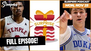 College basketball surprises point shaving and a brand new draft  Sleepers Pod 112524 [upl. by Yhtommit]