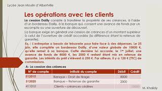 Opérations avec les clients  Cession Dailly [upl. by Halludba]