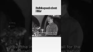 Stalin’s speech about Hitler [upl. by Holle]