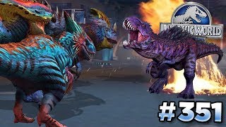 BEST CARNIVORES Vs OMEGA 09  Jurassic World  The Game  Ep351 HD [upl. by Qirat373]