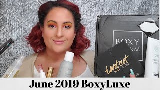 June 2019 BoxyLuxe unboxing try on [upl. by Perseus748]