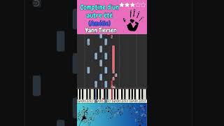 Comptine dun autre été Amélie  YANN TIERSEN  Piano Tutorial [upl. by Asyal]