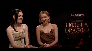 House of the Dragon  Tvserial it Intervista a Milly Alcock e Emily Carey [upl. by Halludba90]