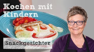 Bunte Snackgesichter mit KartoffelPüree  Kochen mit Kindern ab 5 Jahren 👨‍👩‍👧‍👦  eismann Koch AG [upl. by Fisuoy603]