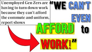 Gen Z Cant Even Afford To Get a Job [upl. by Enelym790]