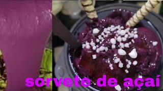 Melhor sorvete de açaí que já fizmuito cremoso [upl. by Allayne900]