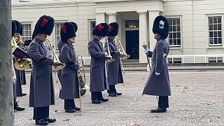 Band of the Coldstream Guards and Nijmegen Company Grenadier Guards march to Buckingham Palace [upl. by Indnahc69]