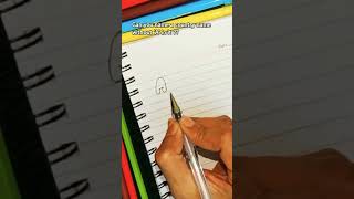 Interesting Lettering Designs  How to write letter A  Hand Lettering shorts lettering [upl. by Einaej]