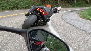 Chasing Two Fast Ducati Superbikes😈V4sp amp 1199 [upl. by Shoshanna]