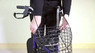 Mobility Care Steel 3 Wheel RollatorBagBasketTray [upl. by Kristan307]