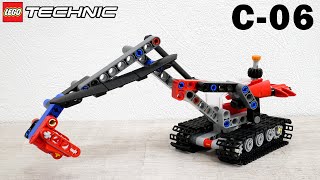 CMODEL for LEGO Technic 42148 set Tracked Excavator review and building instructions 2023 [upl. by Auhsuoj957]