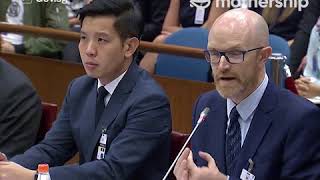 Minister K Shanmugam vs Facebooks Simon Milner Select Committee on Deliberate Online Falsehoods [upl. by Nanci]