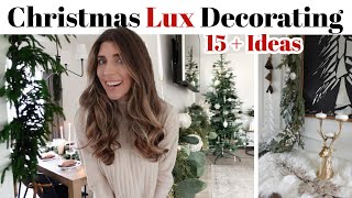 Lux Christmas Decorating Ideas 2024 on a budget  Modern Rustic Lux Holiday Decor Inspo [upl. by Goltz]