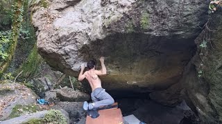 quotLe Arti Oscurequot 8A FA  settore Nitracco  Chia Bouldering [upl. by Nonnad]